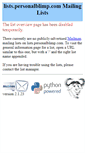 Mobile Screenshot of lists.personalblimp.com